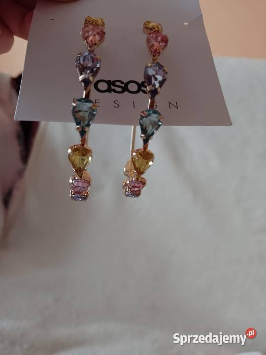 ASOS Bogato zdobione duże kolczyki z Londynu Kraków sprzedam