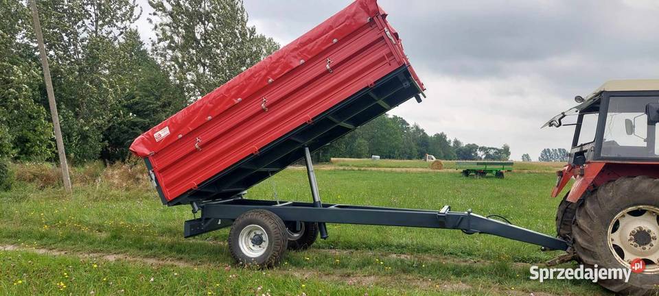 Przyczepa rolnicza jednoosiowa 3 strona remoncie Cimoszka