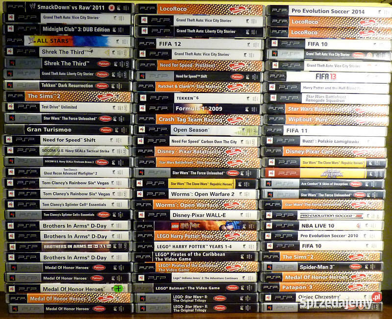 Gry na konsolę PSP nowe używane już 5 Gry na konsole lubuskie Świebodzin