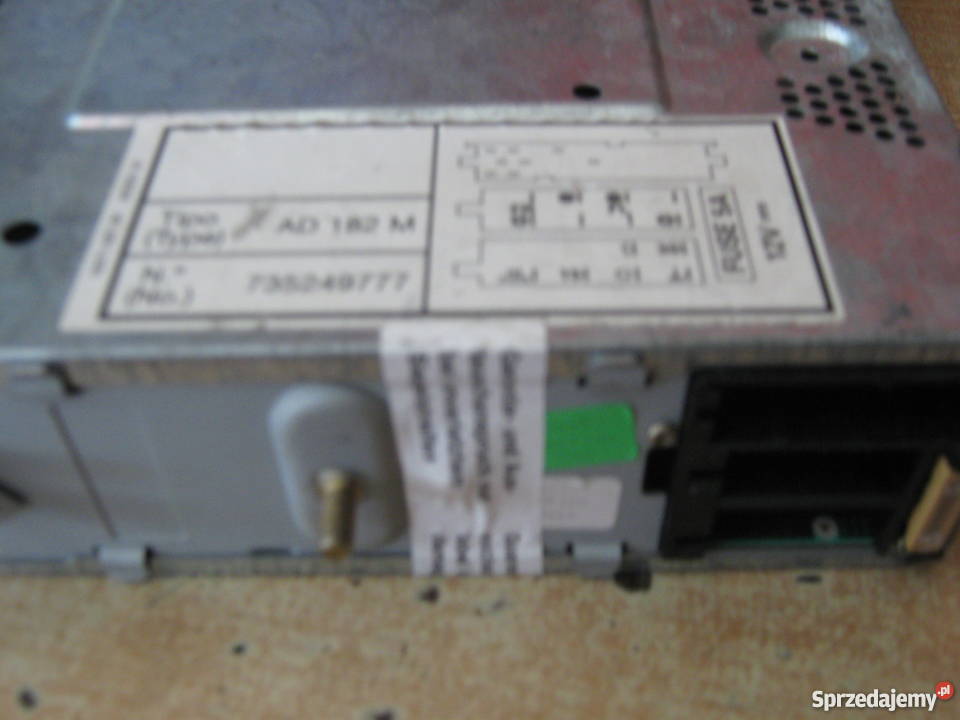 Radioodtwarzacz FIAT INTERGRATED STEREO AD 182 M Nowy Sącz