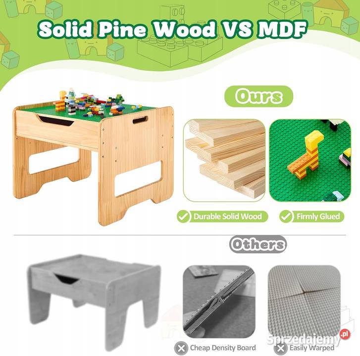 FUNLIO Stolik Dzieci Drewniany Myszyniec sprzedam