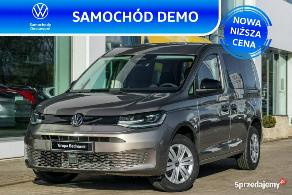 Volkswagen Caddy Trend 20 TDI 122 DSG 2755m DEMO wielofunkcyjna kierownica Łódź