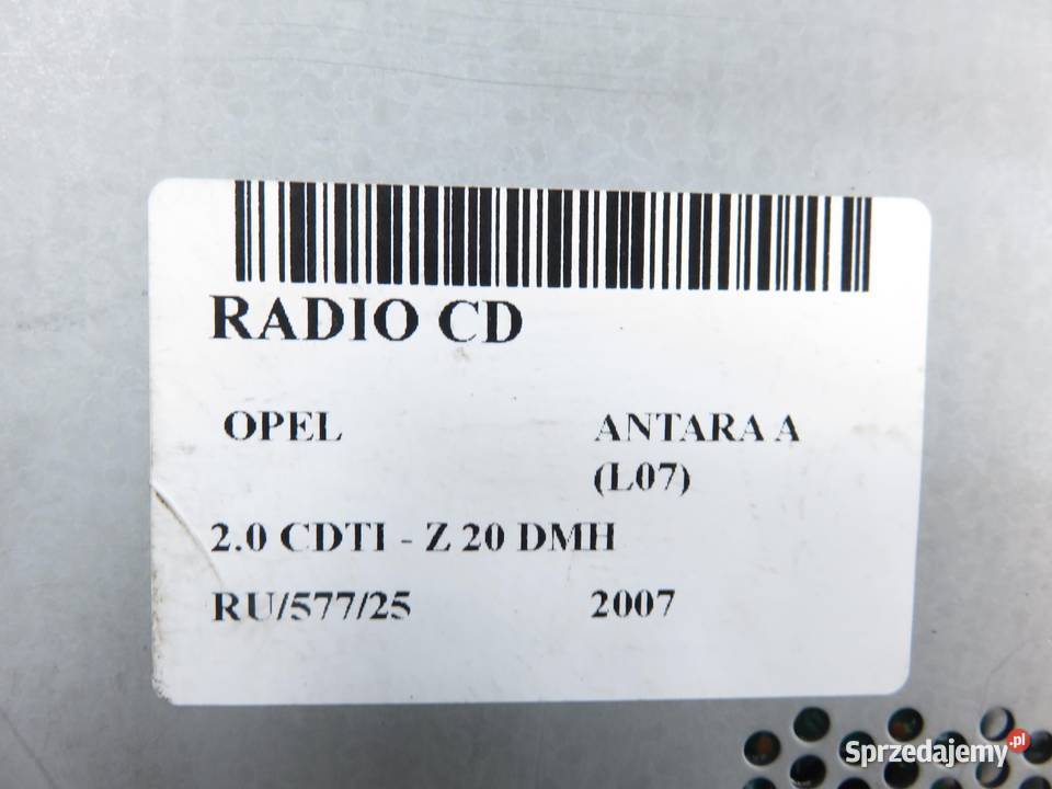 RADIO OPEL ANTARA A L07 13190748 Radioodtwarzacze