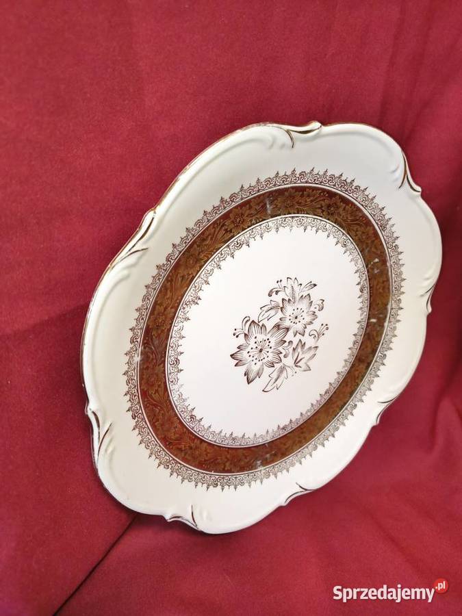 Antyczna patera porcelanowa Carl Tielsch Sorau Chorzew