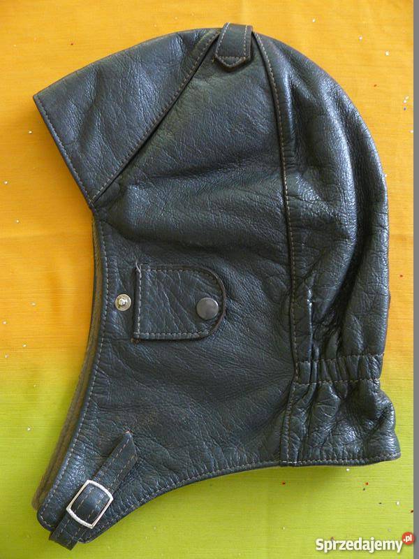 czapka pilotka niemiecka skórzana 58 Pisz