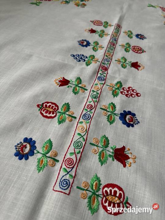obrus haftowany wzory cebulowe rękodzieło Dom i Ogród Zabrze