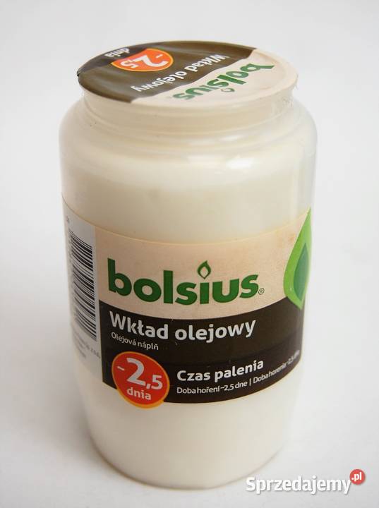 Wkład olejowy do zniczy Bolsius 25 dnia 95 Lublin sprzedam