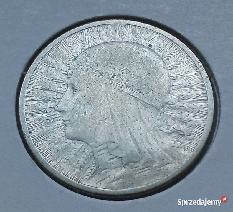 POLSKA2 1933 rSREBRO 750 GŁOWA KOBIETY mazowieckie