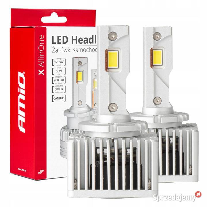 ŻARÓWKI LED AMIO D1S D3S D8S X ALL IN ONE CANBUS Gniezno