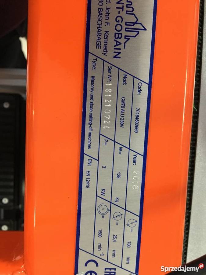 Przecinarka NORTON ALU 70 ALUMINIOWA LEKKA 700mm Poznań