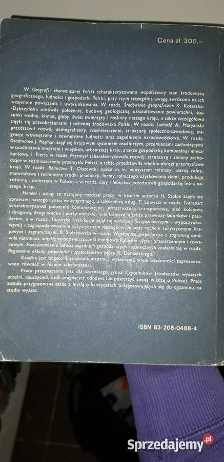 Geografia ekonomiczna Podręcznik kolekcjonerskie Warszawa
