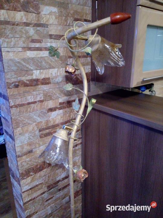 Żyrandol z lampą stojącą Lampy podłogowe Bachów