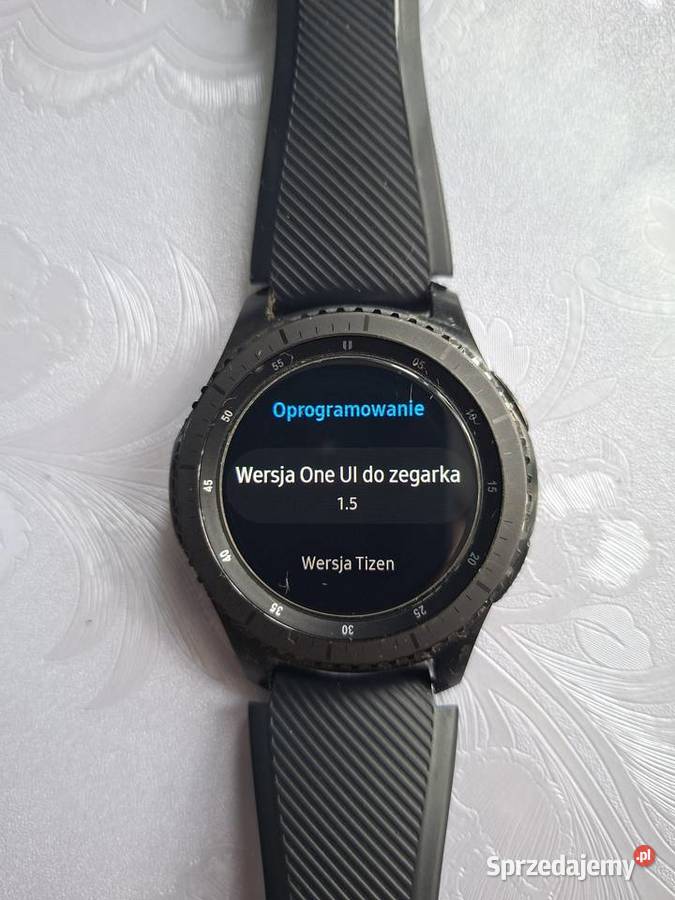 Smartwatch SAMSUNG GEAR S3 FRONTIER SMR76 Zegarki i Biżuteria Małkinia Górna