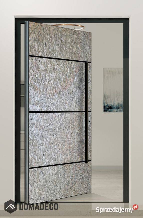 PIVOT V50 aluminum front door pivot with gold Warszawa