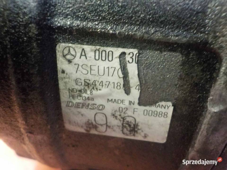 MERCEDES W209 CLK 27 CDI 06r 170 612 sprezarka osobowe Kompresory klimatyzacji mazowieckie Suków