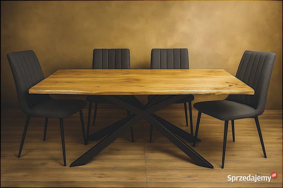 Stół Pająk Dębowy LOFT 100 Lite Drewno DĄB Stoły Zielona Góra