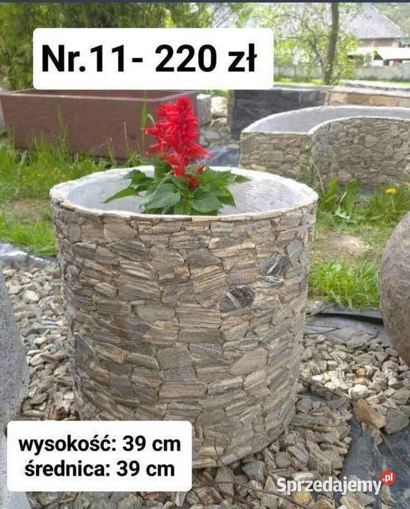 11 Donica koło z kamienia naturalnego do ogrodu małopolskie Długołęka-Świerkla