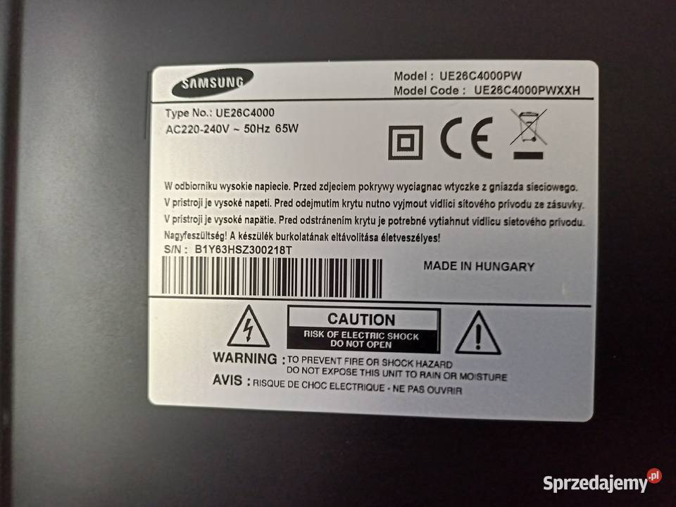 Telewizor Samsung UE26C4000 LED Tarnobrzeg