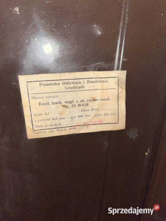 Kuchnia węglowa typ 610 Pyskowice