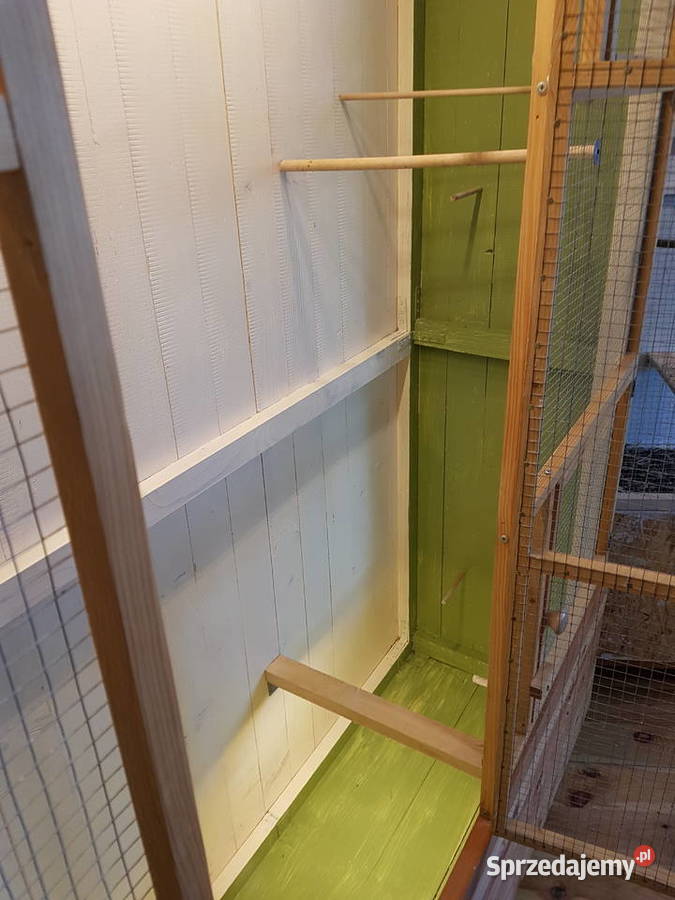Woliera drewniana ptaków innych zwierząt Akcesoria dla zwierząt śląskie Lubsza