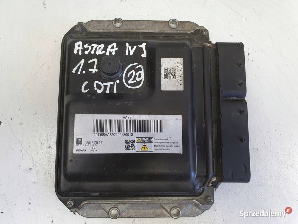 Opel Astra IV J 17 CDTI STEROWNIK SILNIKA osobowe Janów sprzedam