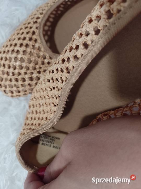 43 ASOS Ażurowe baleriny wieczorowe z Londynu Balerinki Kraków