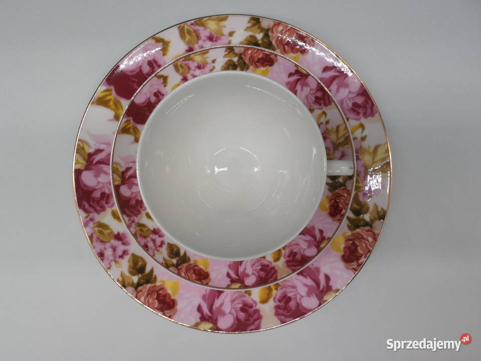 Trio Śniadaniowe zestaw Porcelany Royal Norfolk Porcelana i szkło Raszków sprzedam