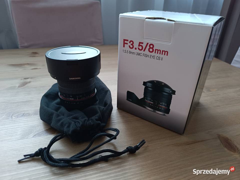 Obiektyw Samyang 8 mm f35 UMC Fisheye CS II łódzkie Zgierz sprzedam
