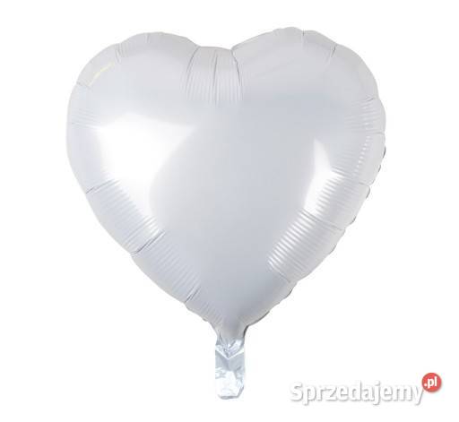 Balon foliowy białe serduszko 1 Rozdrażew