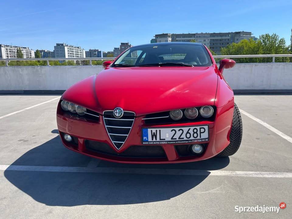 Alfa Romeo Brera czerwona 32 V6 JTS 260 napęd 3200cm3 Warszawa