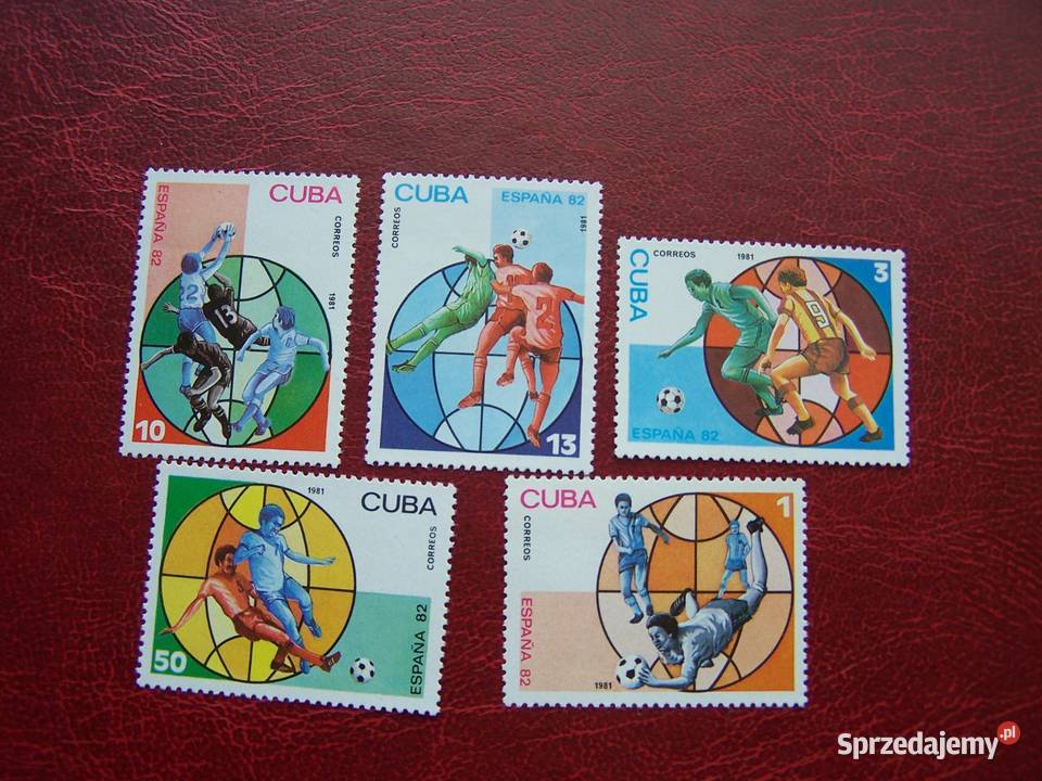 Kuba 1981 MNH Mi 254045 Sport Piłka nożna MŚ Tychy