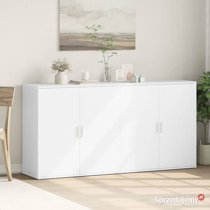 Szafki 2 białe 79x38x80 materiał drewnopochodny