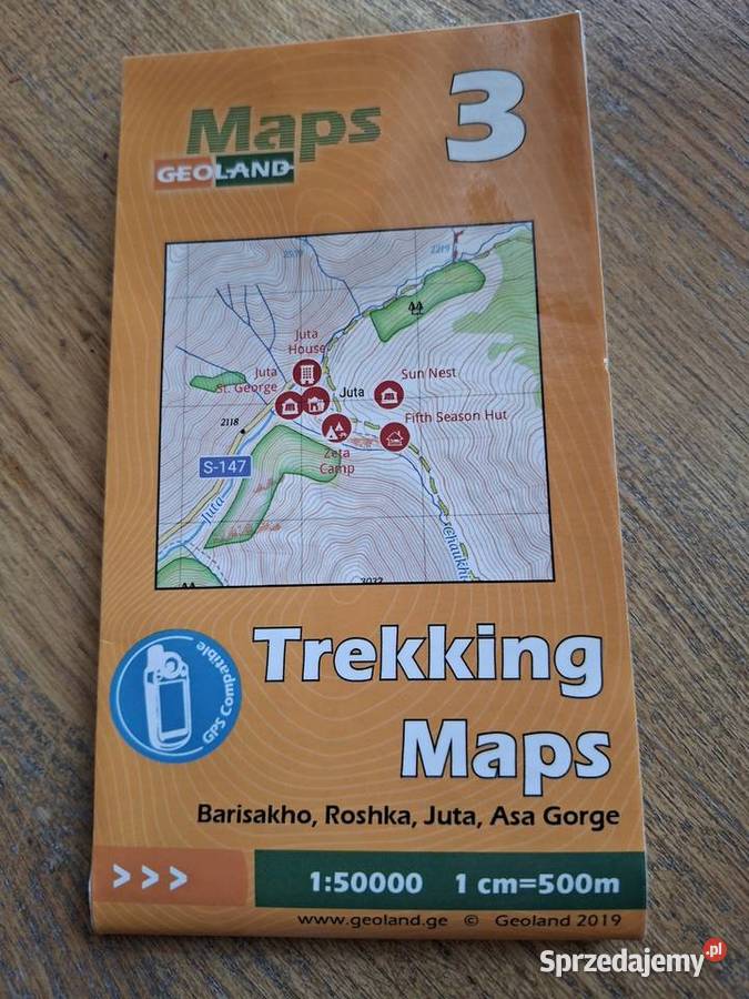GruzjaTrekking Maps 15000 Barisakho Roshka Juta małopolskie Kraków sprzedam