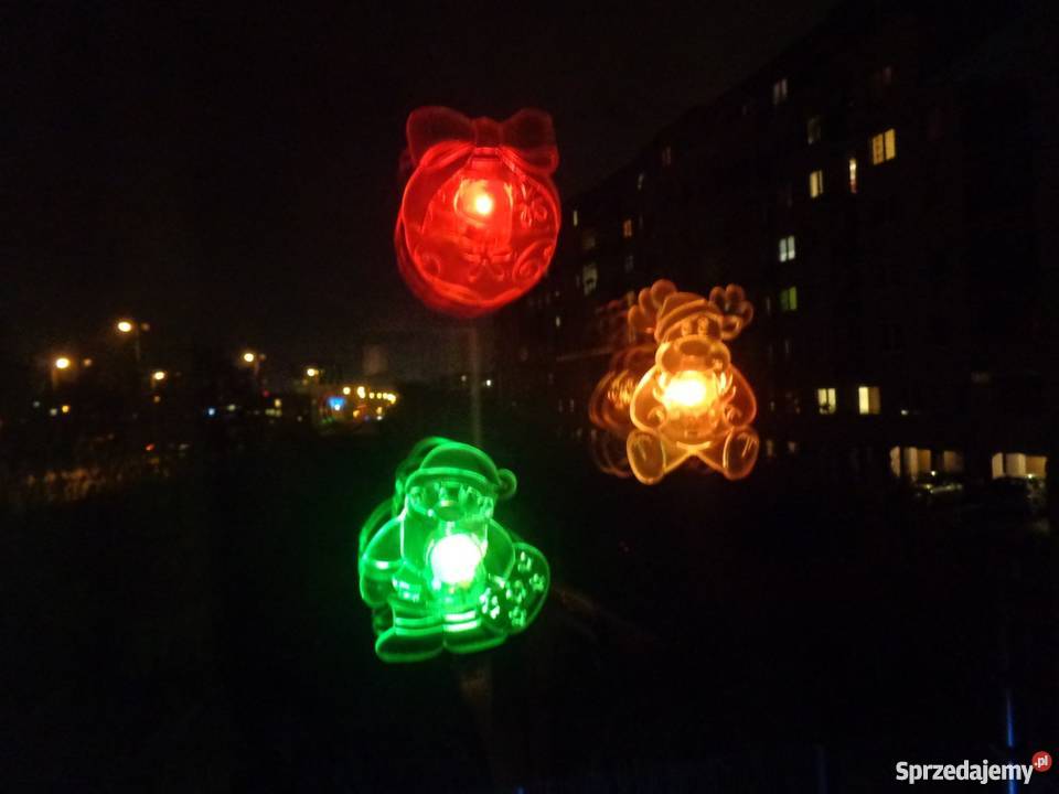 Światełka bożonarodzeniowe LED na szybę choinkę Kraków