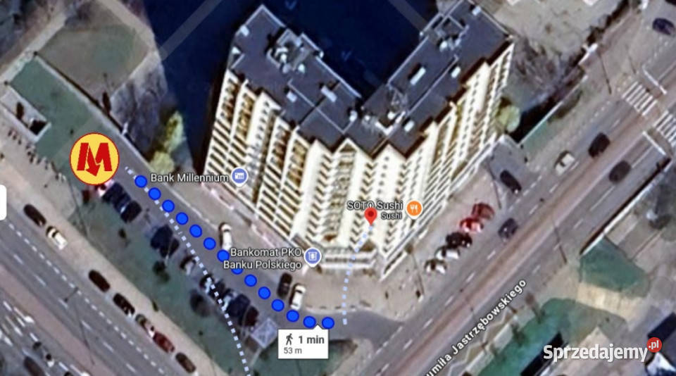 Metro Stokłosy 2 pokoje z widokiem na panoramę Warszawa