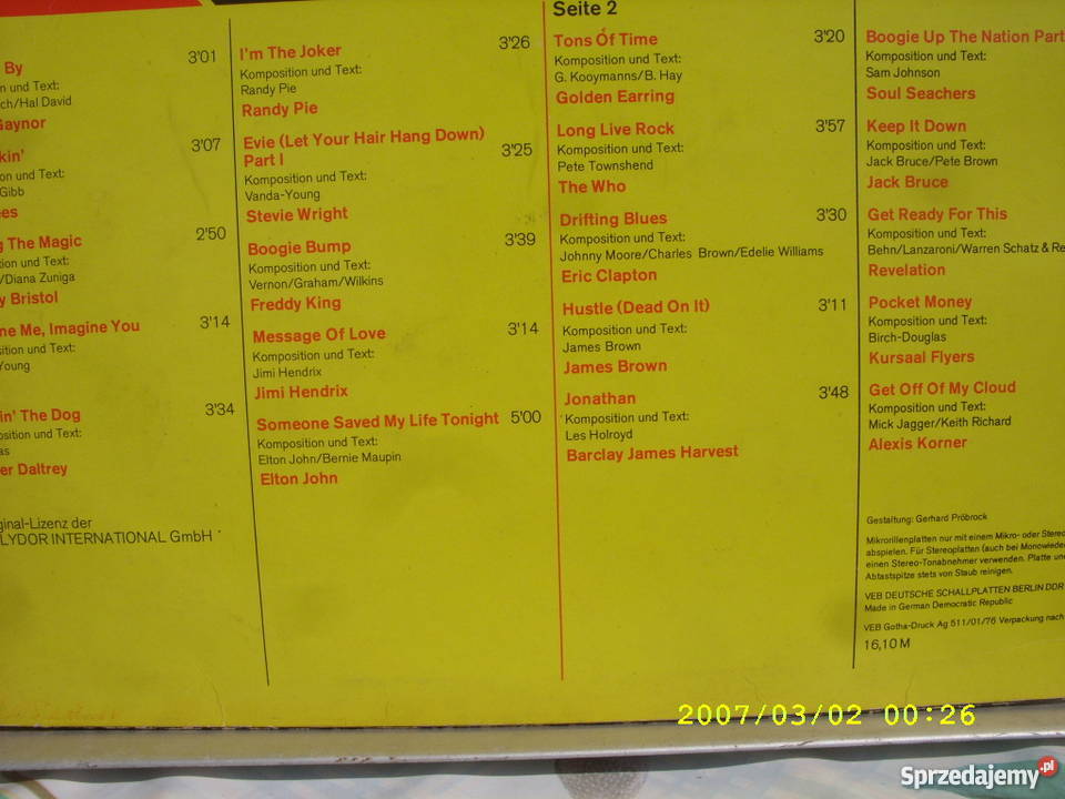 LP rock ROCK N SOULSENSATION AMIGA płyta winylowa Płyty i kasety