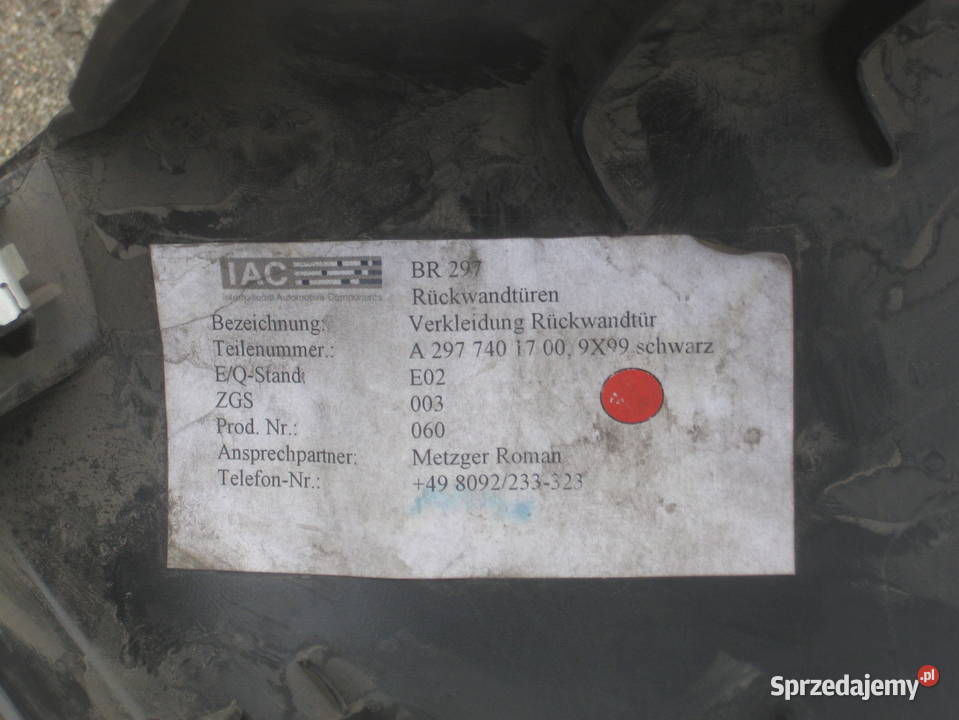 mercedes EQS 297 x297 21r tapicerka pokrywy wielkopolskie Rakoniewice