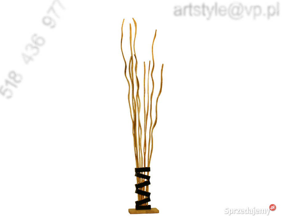 Wazon metalowy z drewnianymi gałązkami Dekoracja Wazony Warszawa