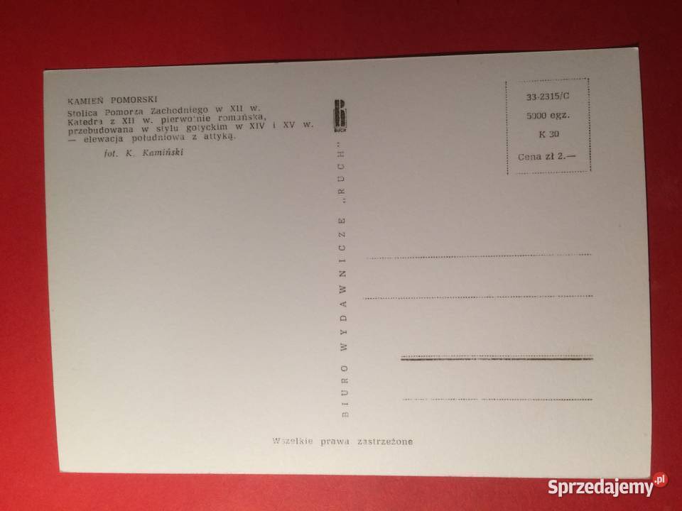 796 Widokówka Kamień Pomorski Szczecin sprzedam