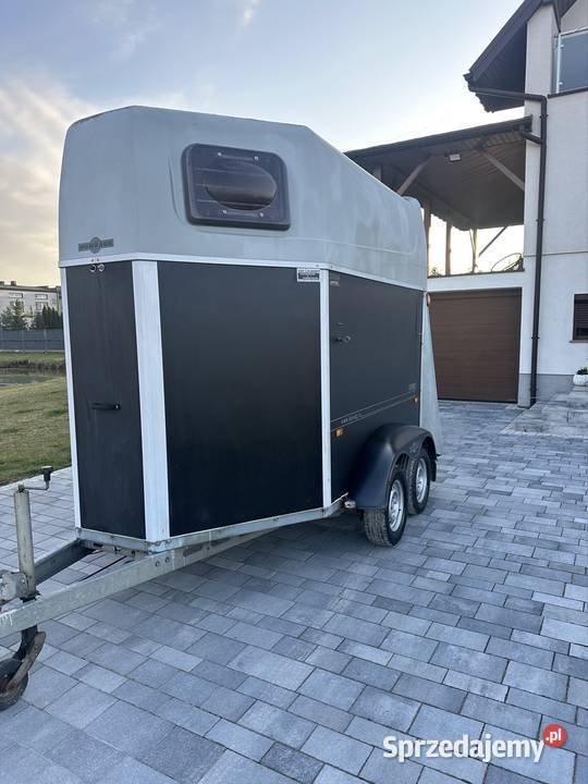 Przyczepa do przewozu 2 koni zwierząt dmc 1300 Do przewozu koni śląskie Mokra