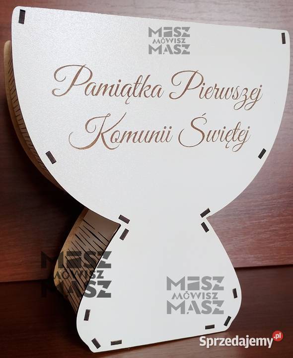 Drewniana Pamiątka Pierwszej Komunii Świętej Suwałki