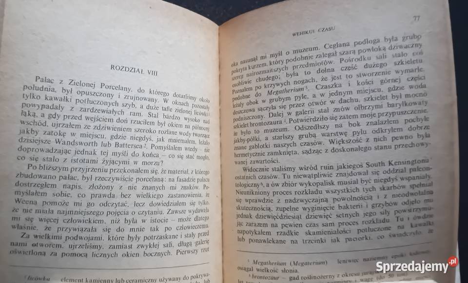 Herbert G Wells Wehikuł czasu Ossolineum 1985 r