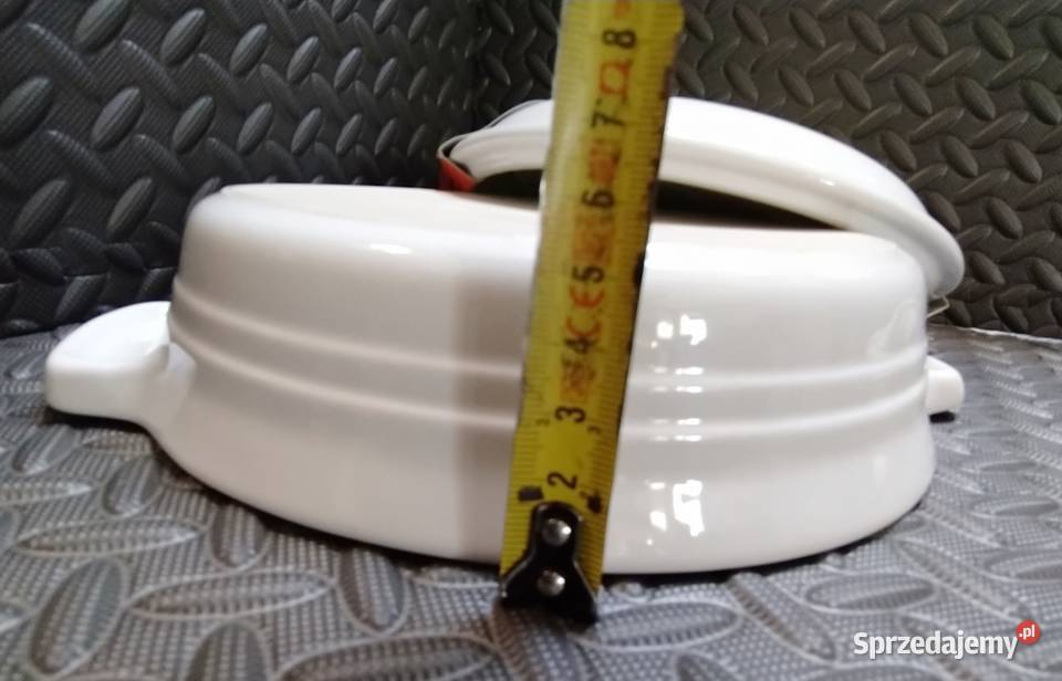 Le Creuset biały półmisek z pokrywką niski Radlna