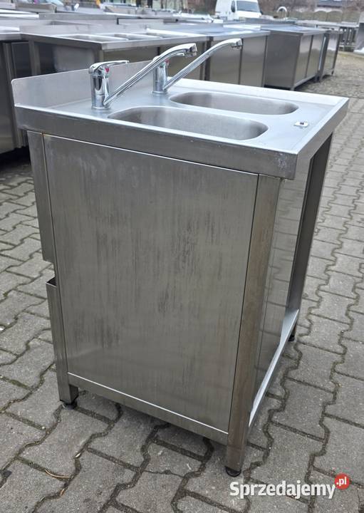 Zlew 2 Komorowy z Szafką Drzwi Suwane 656085 wielkopolskie Nowe Skalmierzyce