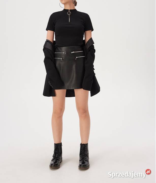spódnica imitacja skóry SINSAY L Moda i Styl