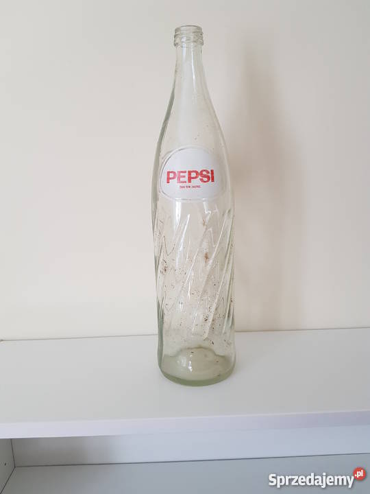 Stara szklana butelka Pepsi Cola z PRL 1 litr