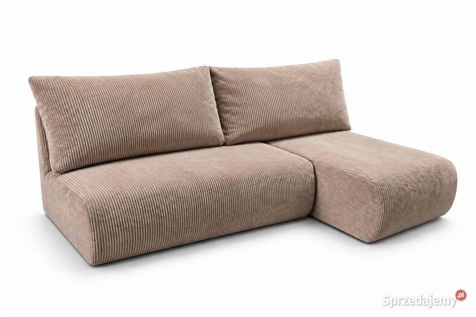 Narożnik SEVEN sztruks z funkcją spania i 78cm Oleśnica