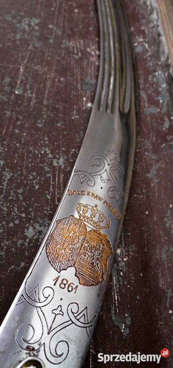 Potężna Stara Polska szablakarabela 1861złocenia Sokółka sprzedam