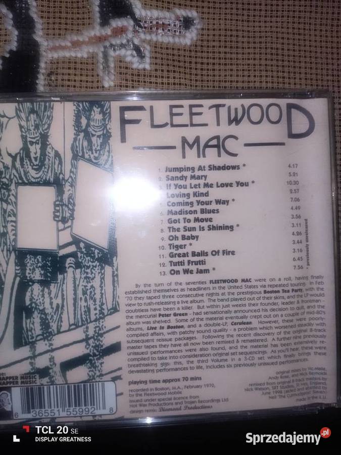 Płyty CD muzyka fleetwood mac Poznań