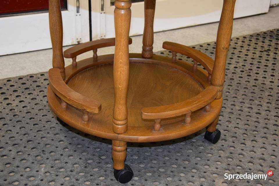 barek stolik dębowy na kółkach super stan Olsztyn